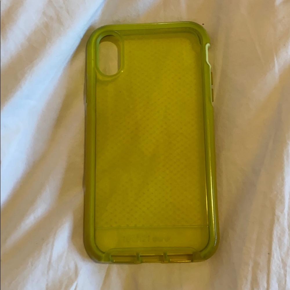 iPhone XR yellow/green neon phone case